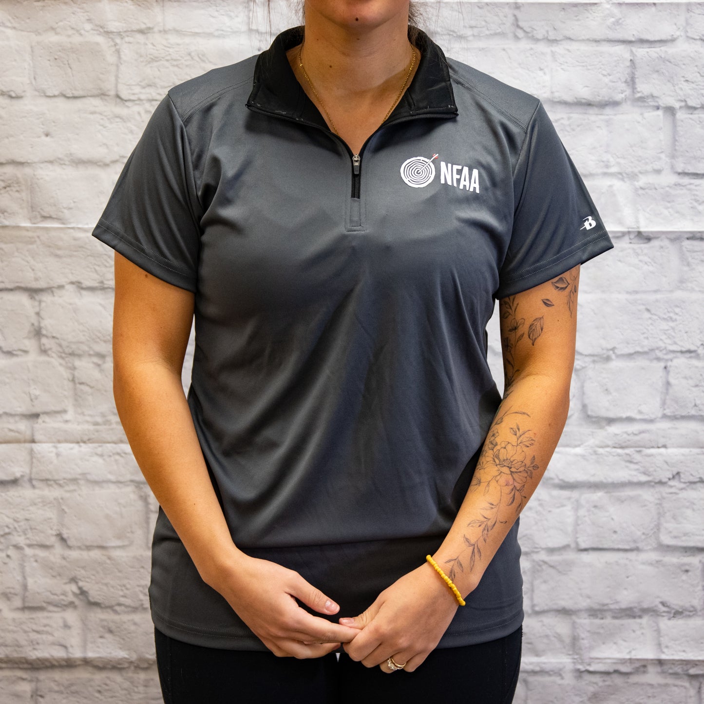 Ladies Quarter Zip T-shirt