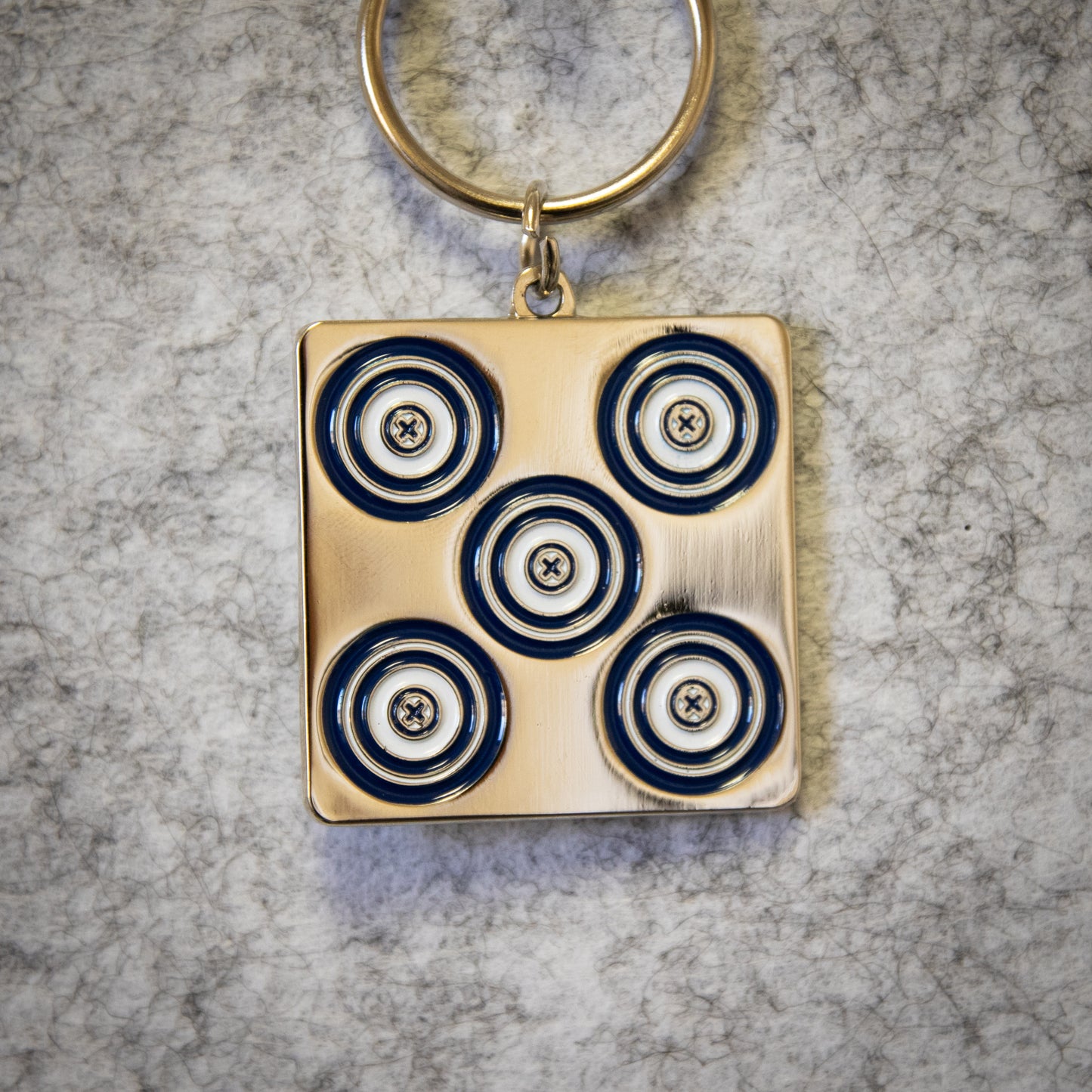NFAA Indoor 5-Spot Round Keychain