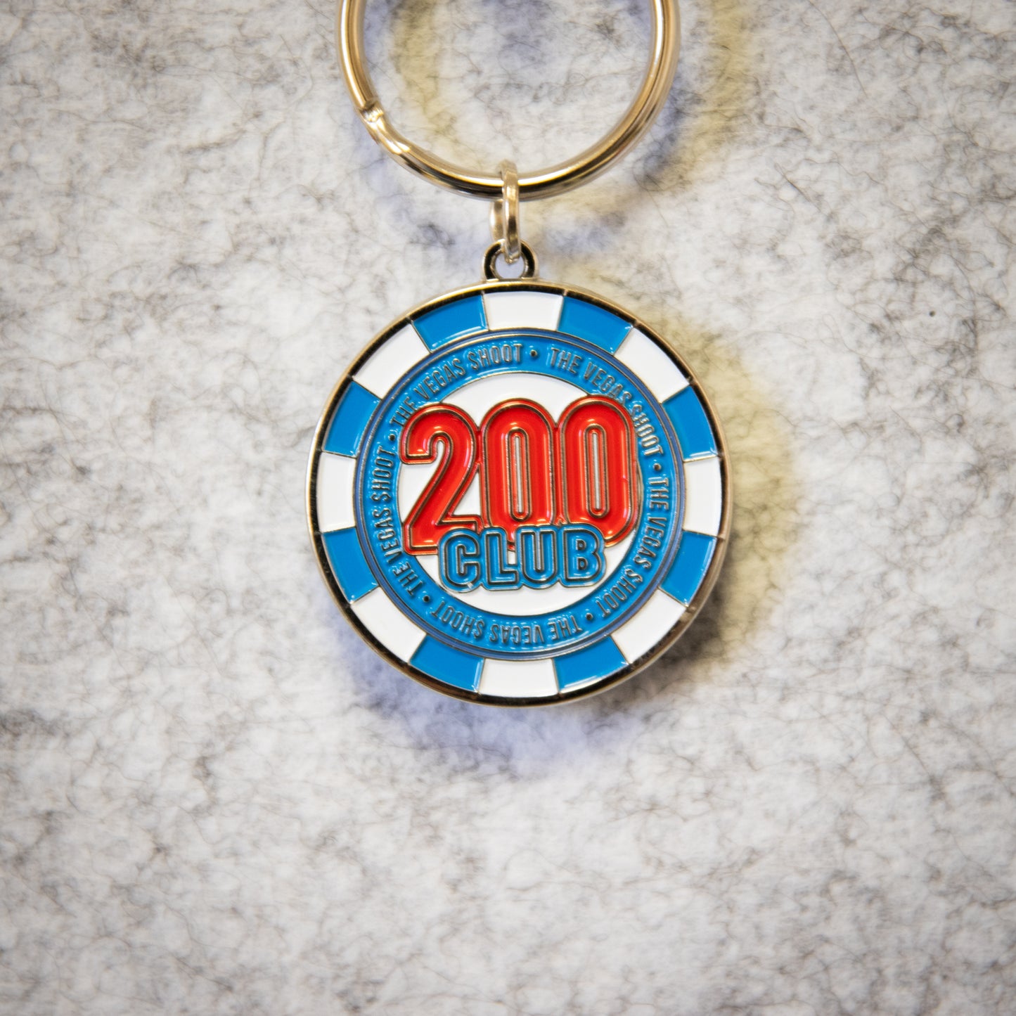 The Vegas Shoot Score Poker Chip Keychain