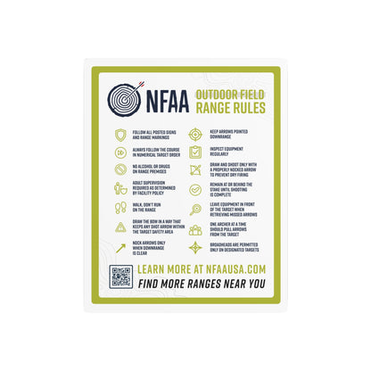 Outdoor Field Range Rules Sign