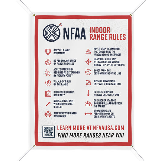 NFAA Indoor Range Rules Safety Matte Banner