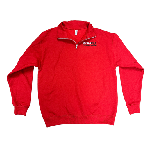 Red NFAAUSA 1/4 Zip Sweatshirt