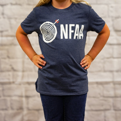 Youth NFAA Logo Navy T-shirt