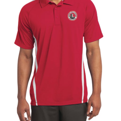 Adult Striped Performance Polo