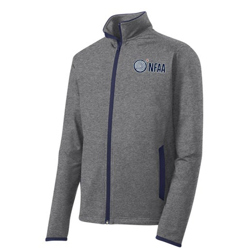 Adult Grey and Navy Full Zip