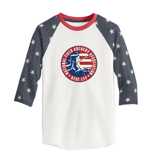 Adult Stars and Stripes Baseball T-Shirt